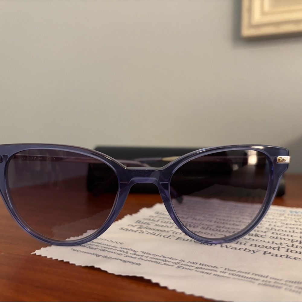 Warby Parker Blue Cat-Eye Sunglasses